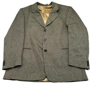 Italian Designer Men's 44R 100% Cashmere Sport Coat Suit Jacket Blazer Brown Tan